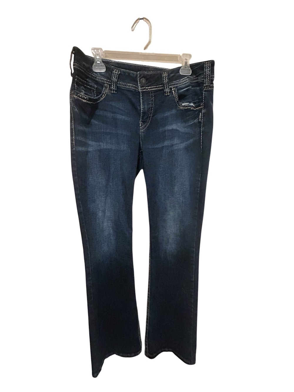 Silver Jeans Suki Slim Boot Dark Wash Bootcut Jeans W34 L31 Excellent Condition